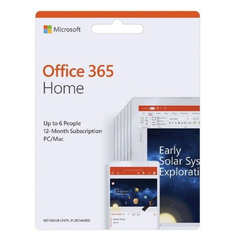 Microsoft Office 365 Family 6 users PC/MAC 1Yr Subscription (DOWNLOAD)
